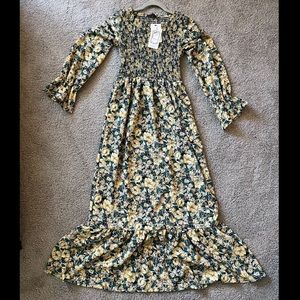 Floral long sleeve dress